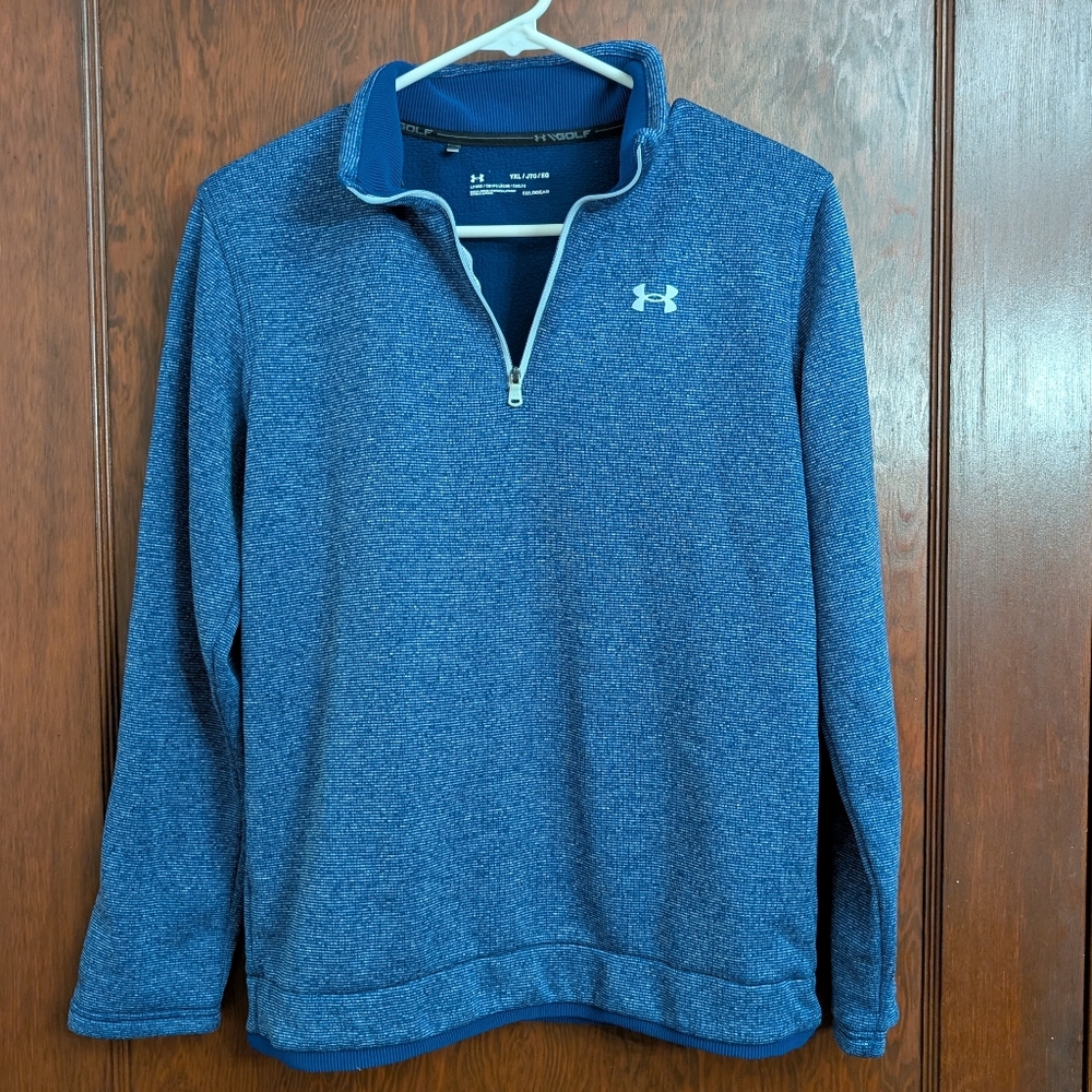 Like New! Under Armour coldgear Boys Sweater Fleece 1/4 Zip